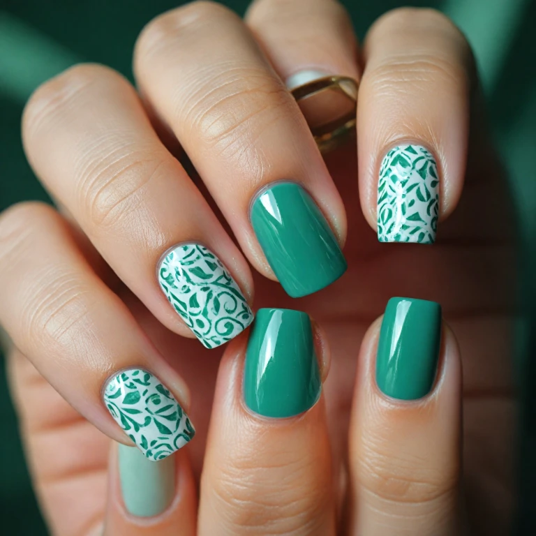 Les tendances des ongles vert et blanc : l'élégance au bout des doigts