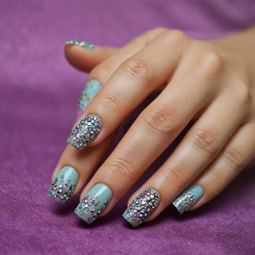 Des ongles étincelants avec des strass : tout ce que vous devez savoir