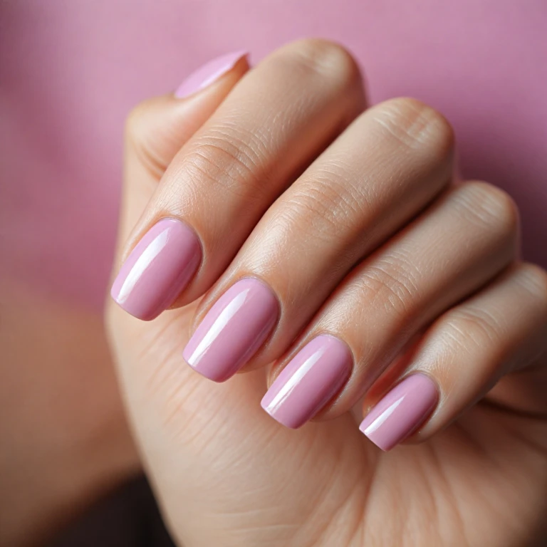 L'art de l'ongle en gel : un effet naturel rose à portée de main