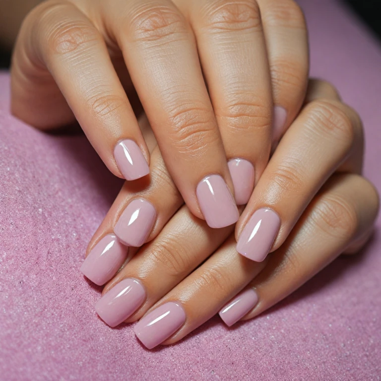 L'élégance des ongles en gel rose poudré : une touche de douceur