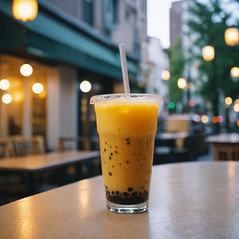 L'art du bubble tea façon crème brûlée